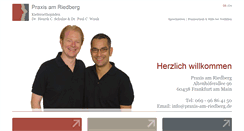 Desktop Screenshot of praxis-am-riedberg.de